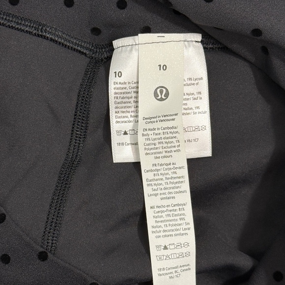 NWT Lululemon Align Polka Flocked Leggings - Picture 6 of 7